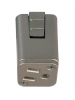 Brushed Nickel Juno compatible Track Receptacle - Liteline J-TR6321-BN